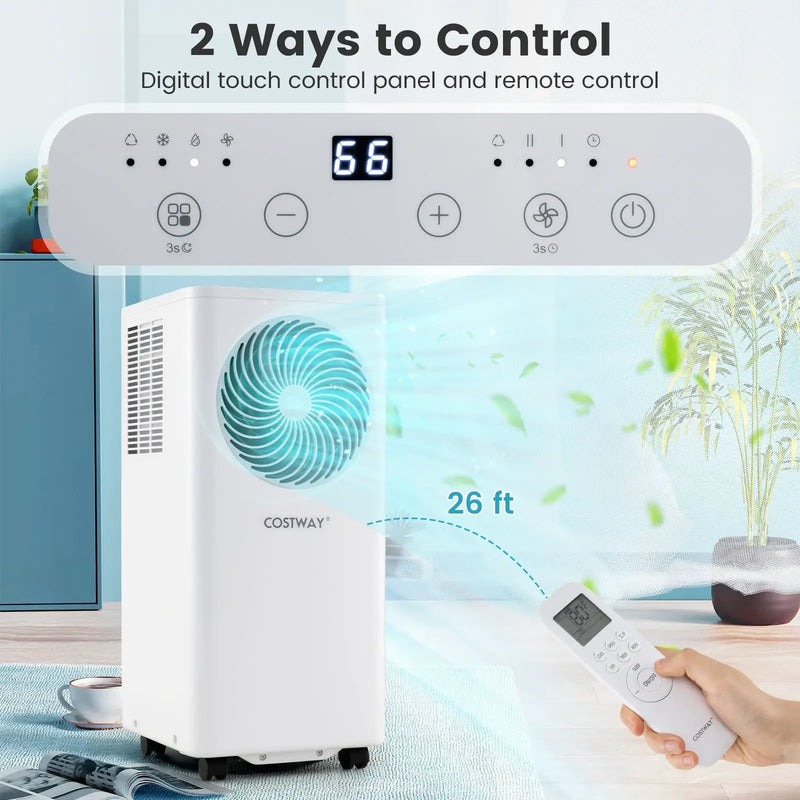 8200/10000 BTU Portable Air Conditioner 3-in-1 Stand up AC Unit with Dehumidifier by DirectDeals