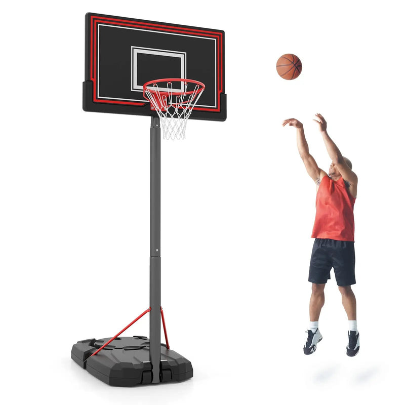 Portable Basketball Hoop with 7.5-10 FT Height Adjustable by DirectDeals