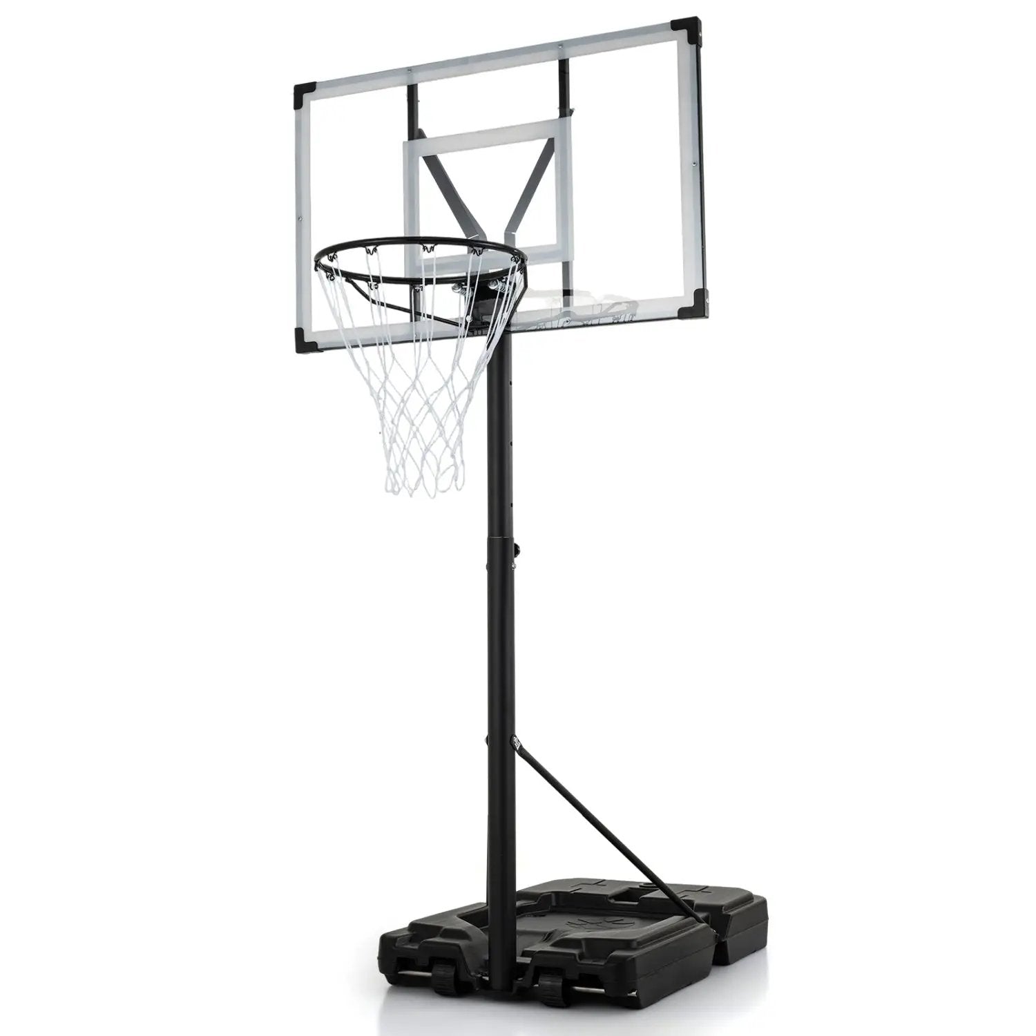 Portable Basketball Hoop with Adjustable Height 4.43-10 Ft by DirectDeals