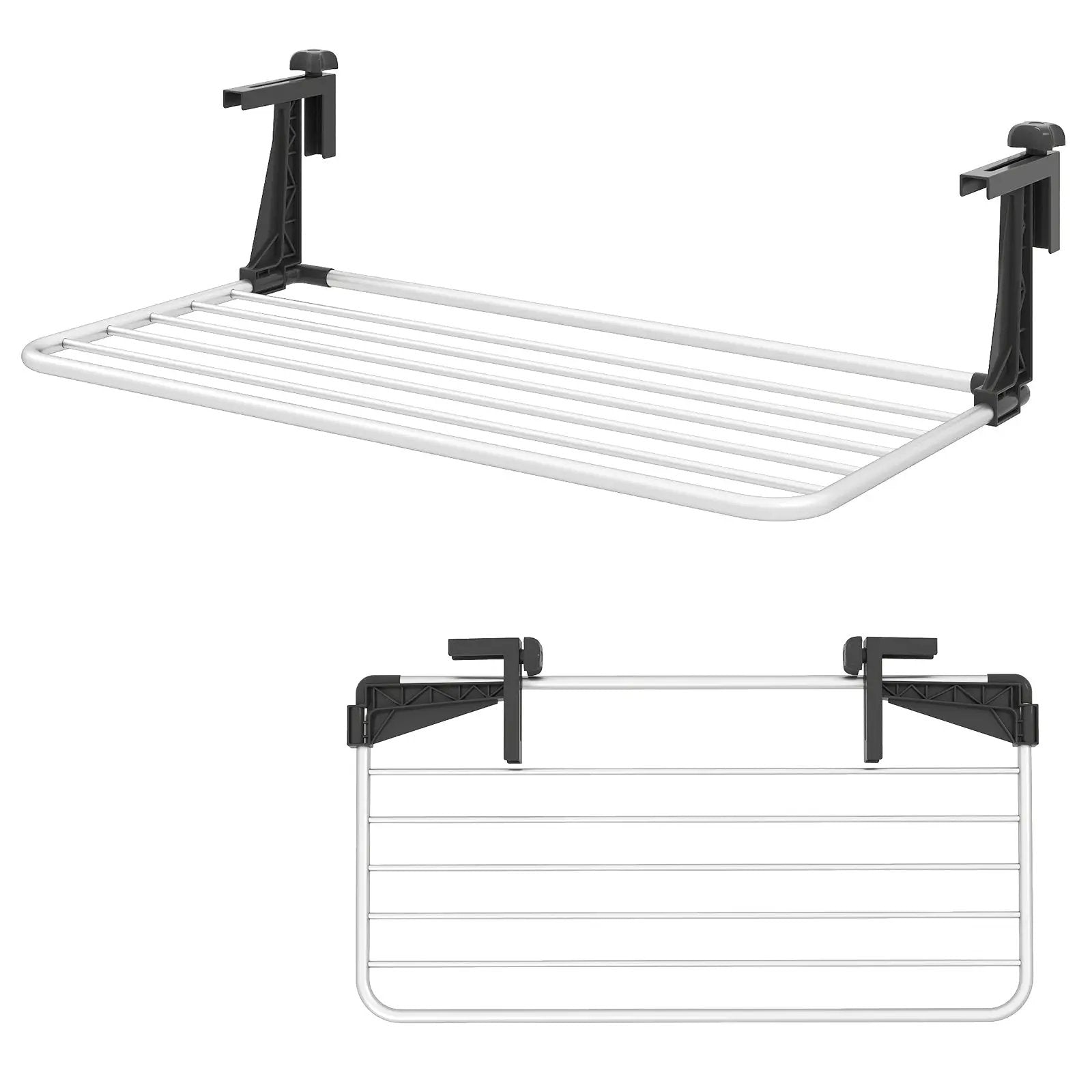 Portable Clothes Drying Rack Aluminum Towel Rack with Adjustable and Foldable Brackets by DirectDeals