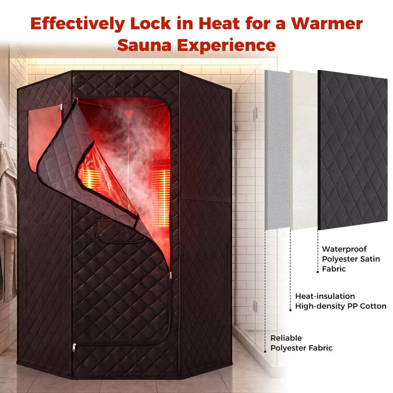 Portable Far Infrared Sauna Box for Home Full Body Sauna Tent by DirectDeals