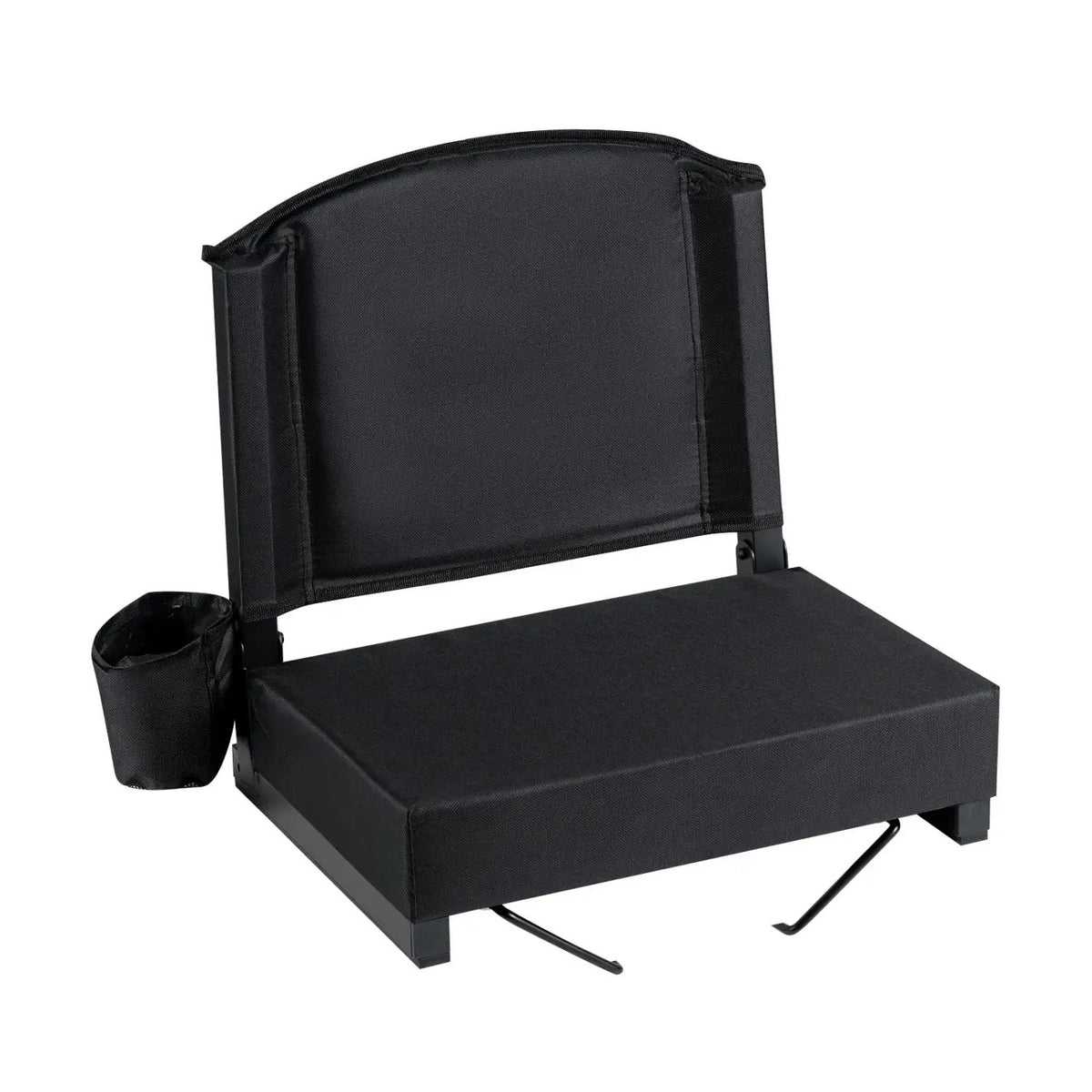 Folding Bleacher Chair with Padded Cushion & Shoulder Strap by DirectDeals