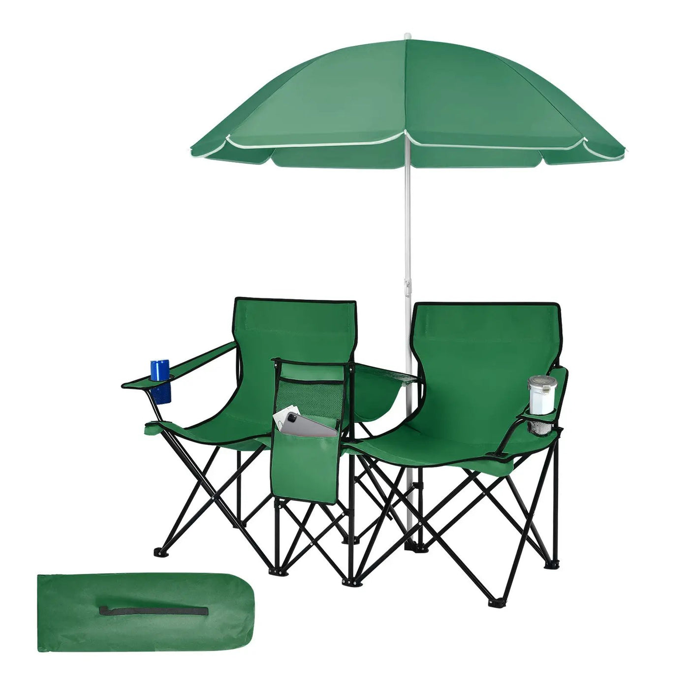 Portable Folding Picnic Double Chair by DirectDeals