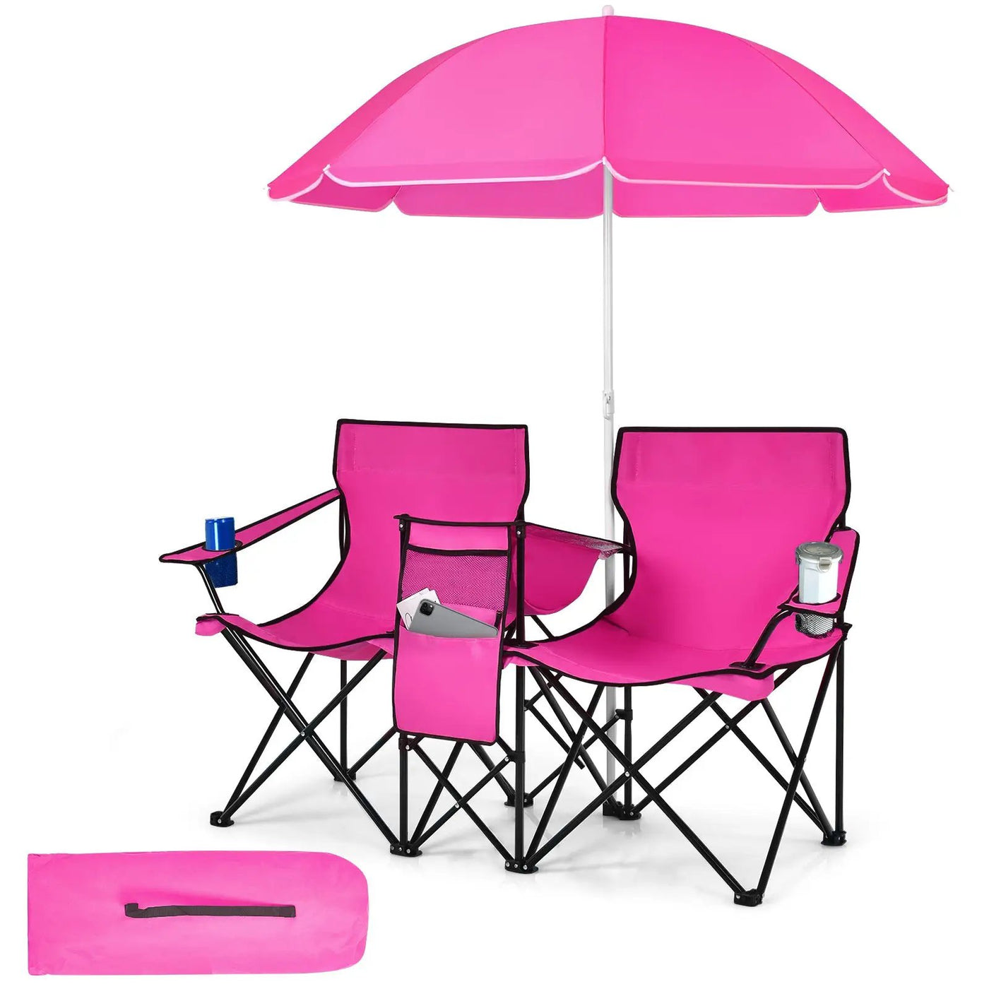 Portable Folding Picnic Double Chair by DirectDeals