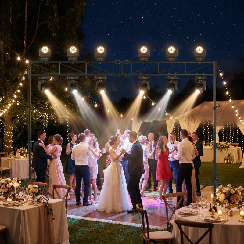 Portable Lighting Truss System Height Adjustable DJ Light Stand with 2 Folding Tripods by DirectDeals