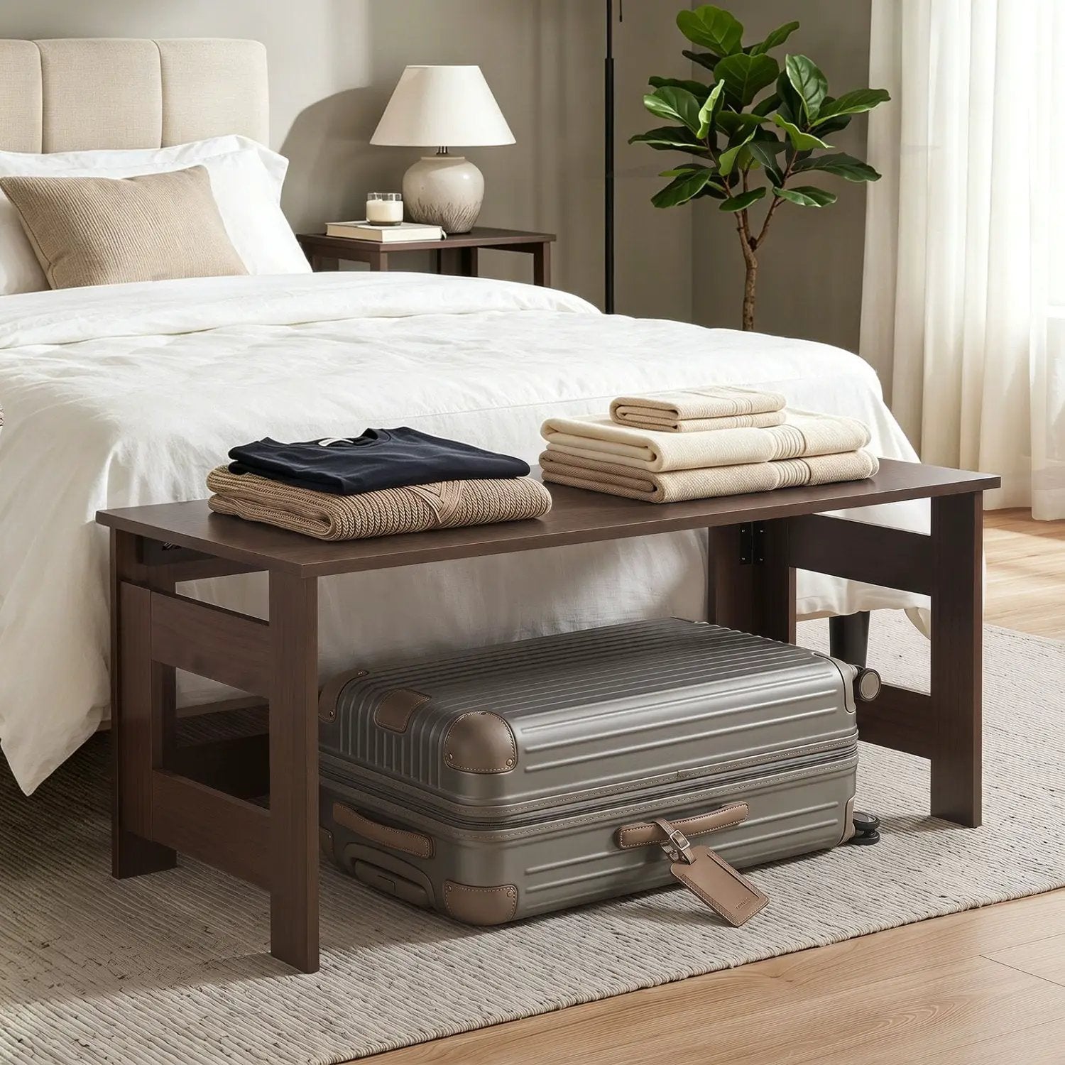 Folding Coffee Table with Collapsible Legs - 31.5" x 16" by DirectDeals