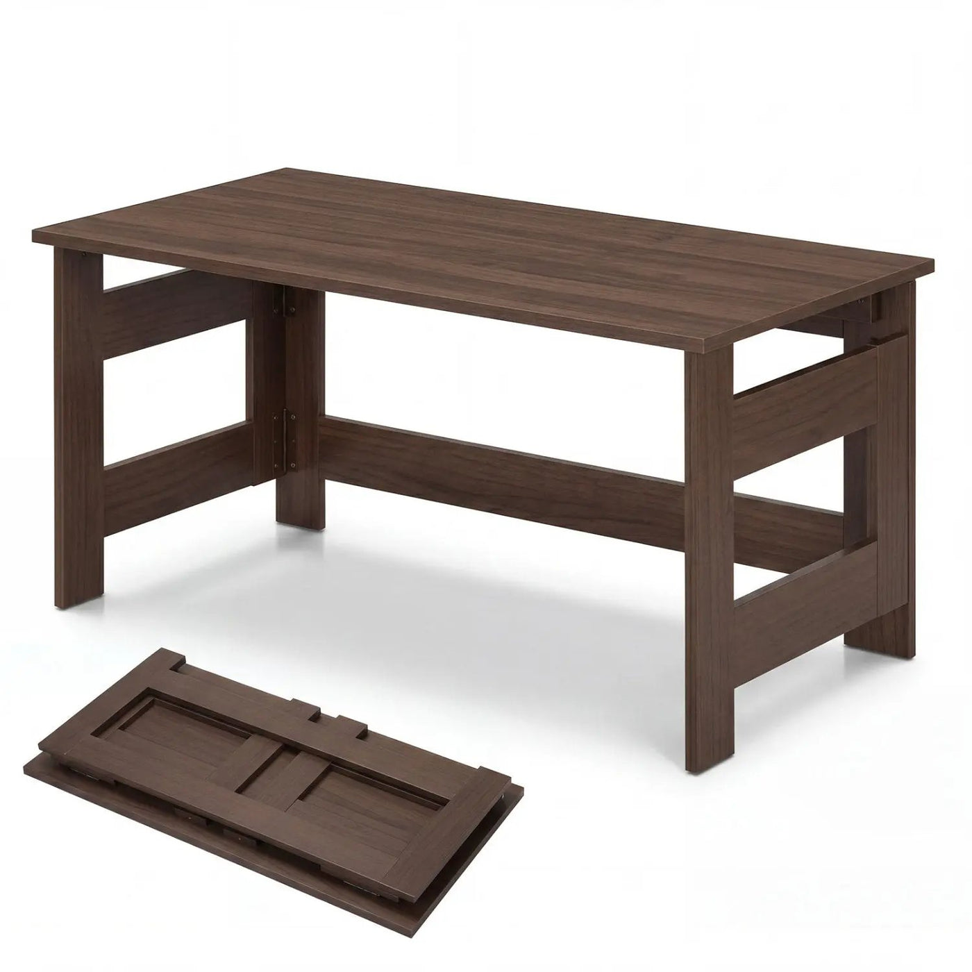 Folding Coffee Table with Collapsible Legs - 31.5" x 16" by DirectDeals