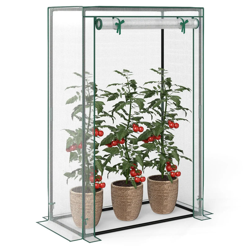Portable Mini Greenhouse with Roll-Up Zippered Door by DirectDeals