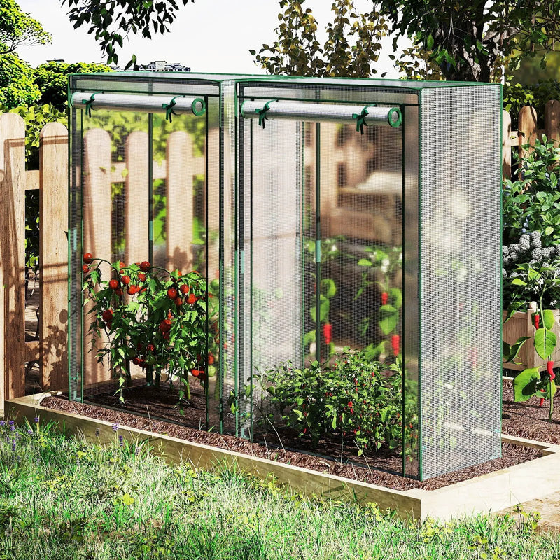 Portable Mini Greenhouse with Roll-Up Zippered Door by DirectDeals