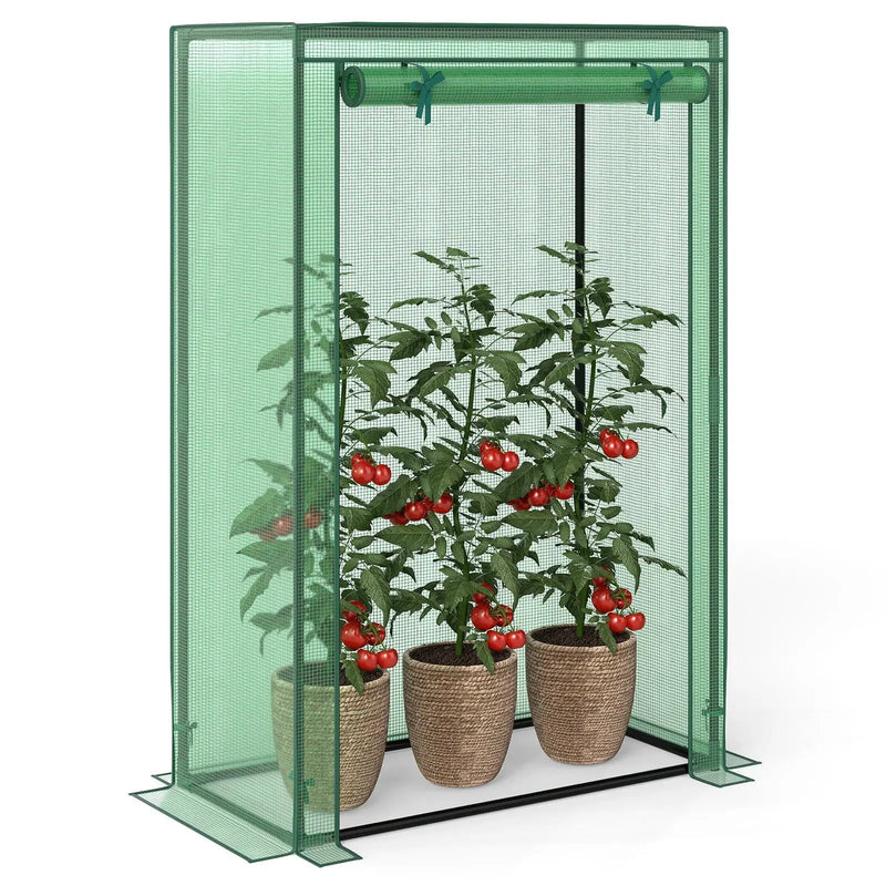 Portable Mini Greenhouse with Roll-Up Zippered Door by DirectDeals