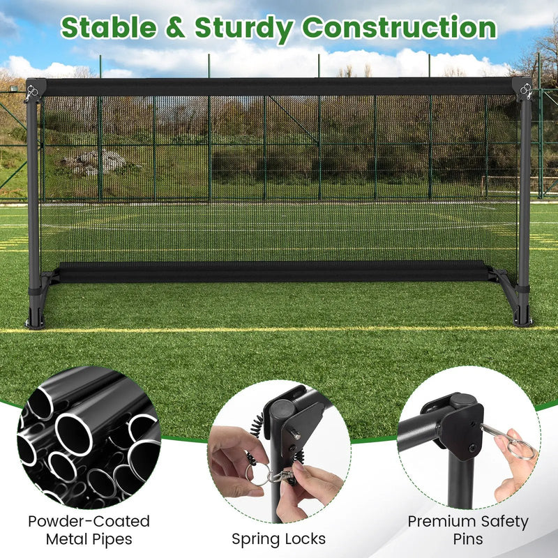 Portable POP Up Toddler Soccer Net with Metal Frame by DirectDeals