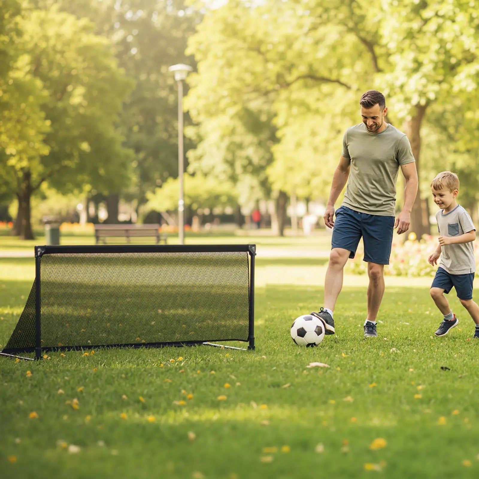 Portable POP Up Toddler Soccer Net with Metal Frame by DirectDeals