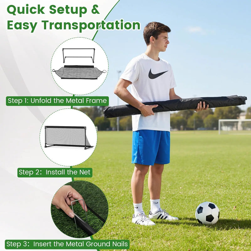Portable POP Up Toddler Soccer Net with Metal Frame by DirectDeals