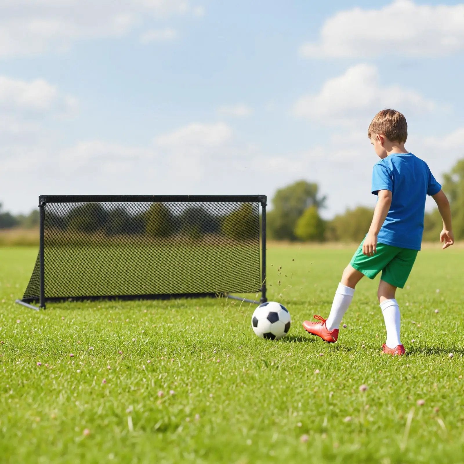 Portable POP Up Toddler Soccer Net with Metal Frame by DirectDeals