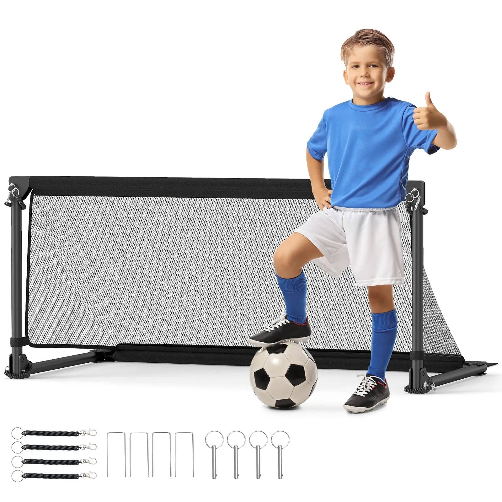 Portable POP Up Toddler Soccer Net with Metal Frame by DirectDeals