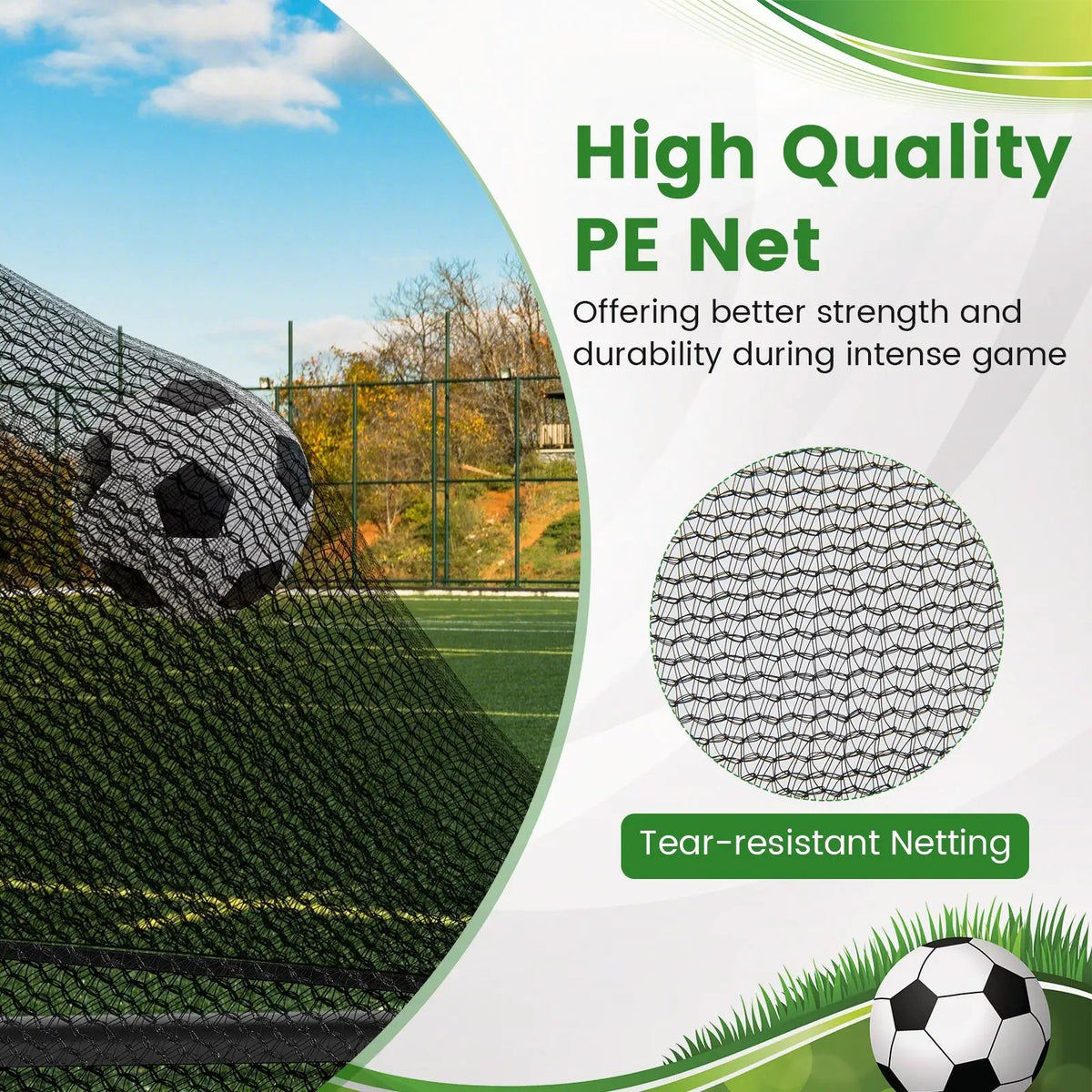 Portable POP Up Toddler Soccer Net with Metal Frame by DirectDeals