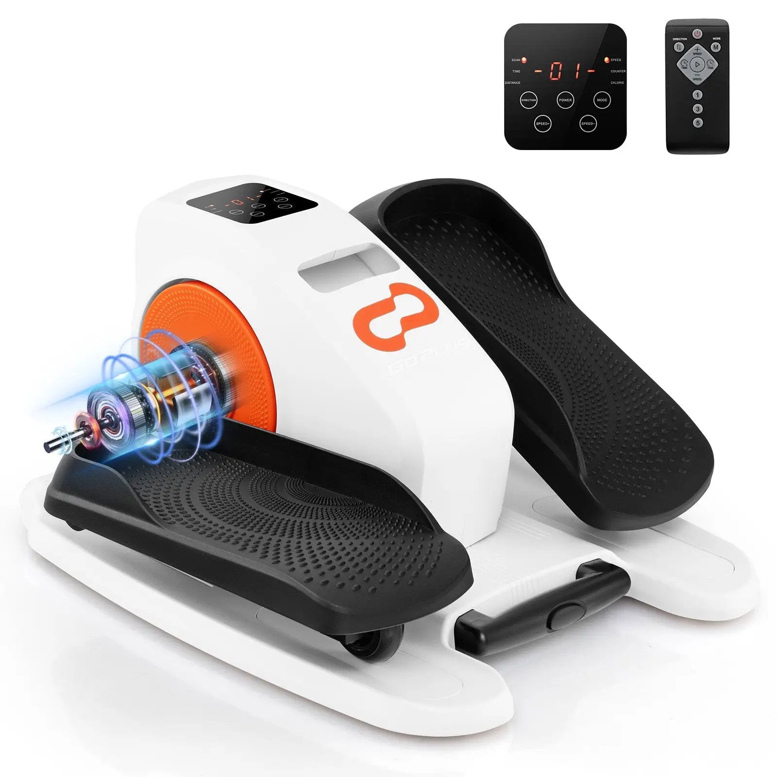 Under Desk Elliptical Machine with Display Monitor by DirectDeals