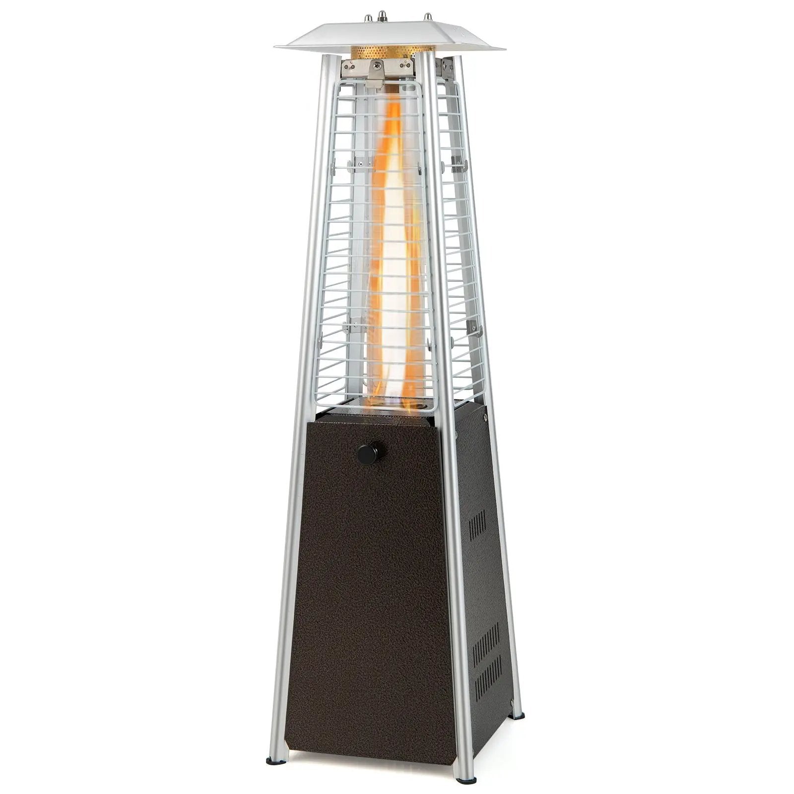 10000 BTU Portable Steel Tabletop Patio Heater with Glass Tube by DirectDeals