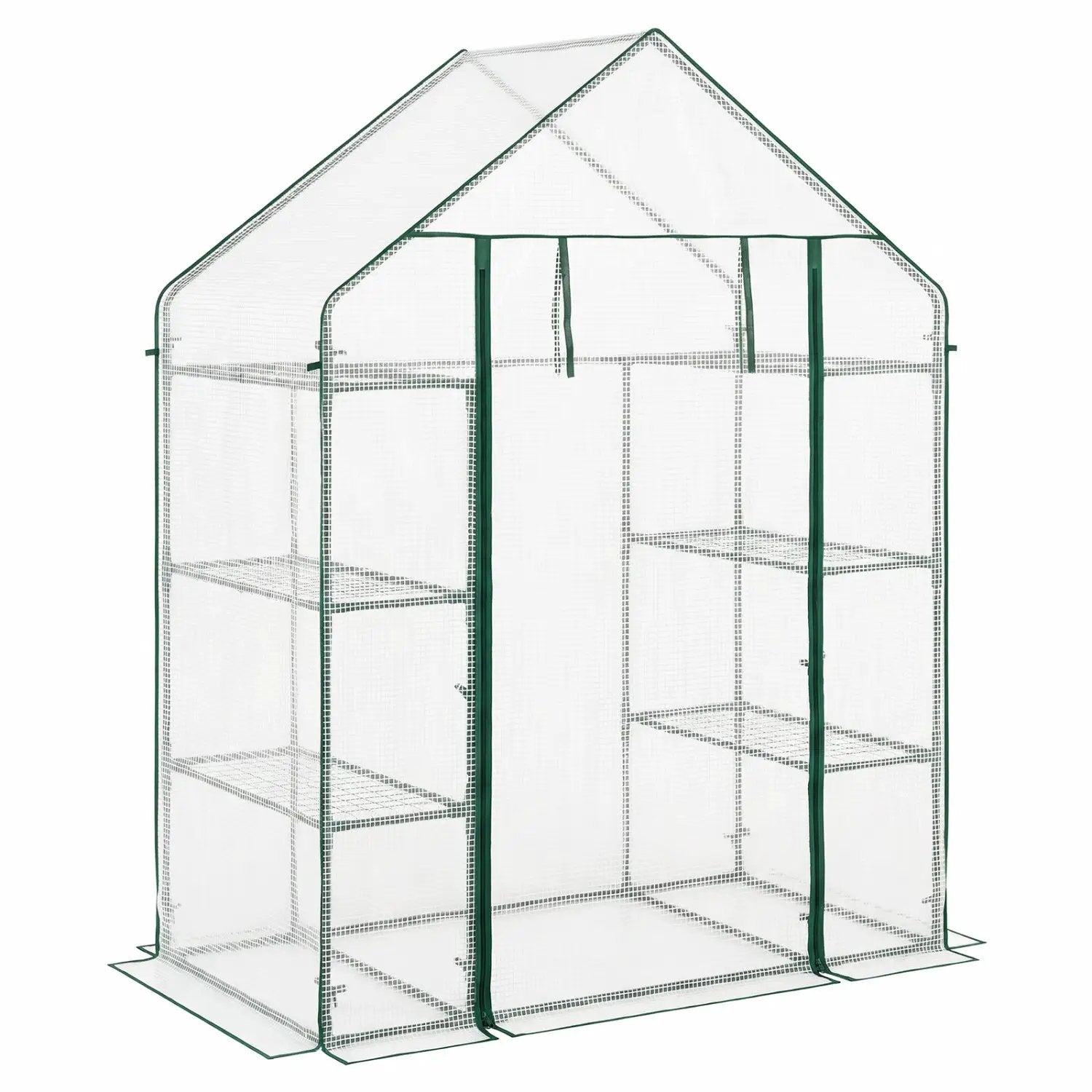 Portable Walk-in Greenhouse with 3 Tiers and 6 Shelves by DirectDeals