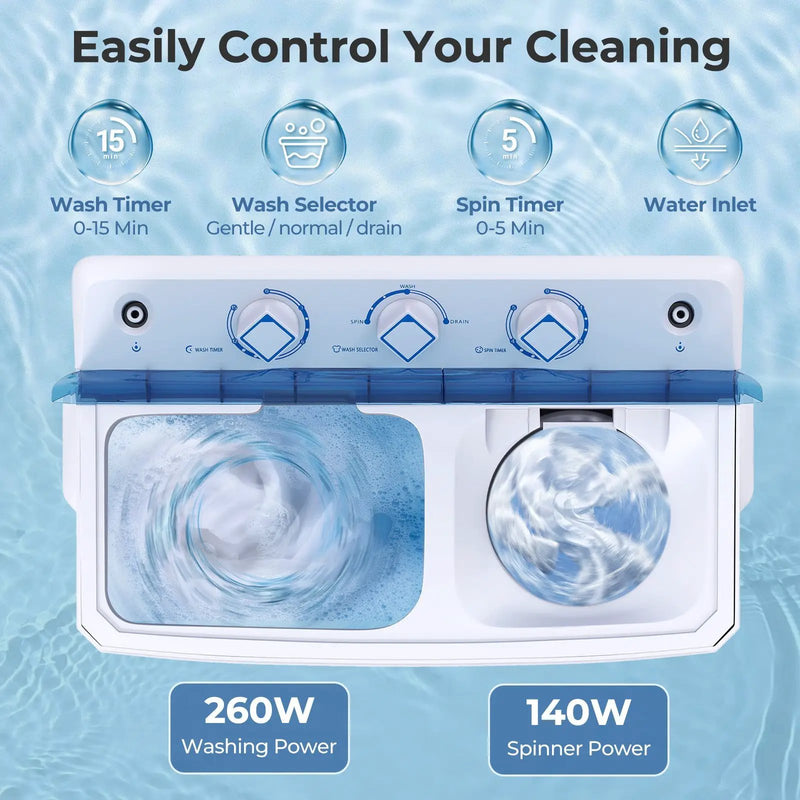 Portable Washing Machine for Dorms and Apartment by DirectDeals