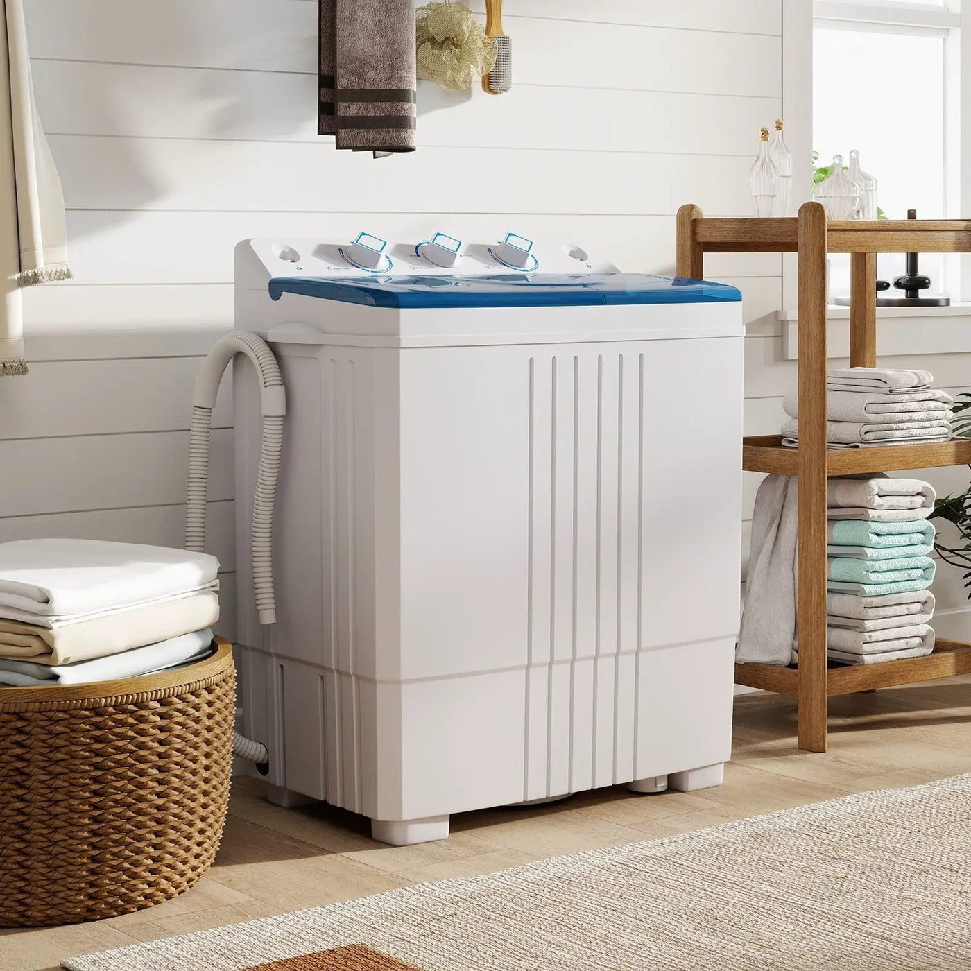 Portable Washing Machine with Built-in Drain Pump by DirectDeals