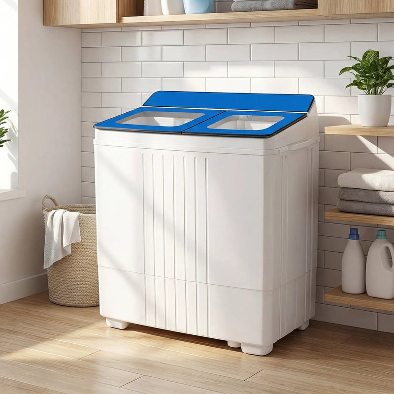 Portable Washing Machine with 12 LBS Washer and 8 LBS Spinner Combo for Apartments by DirectDeals