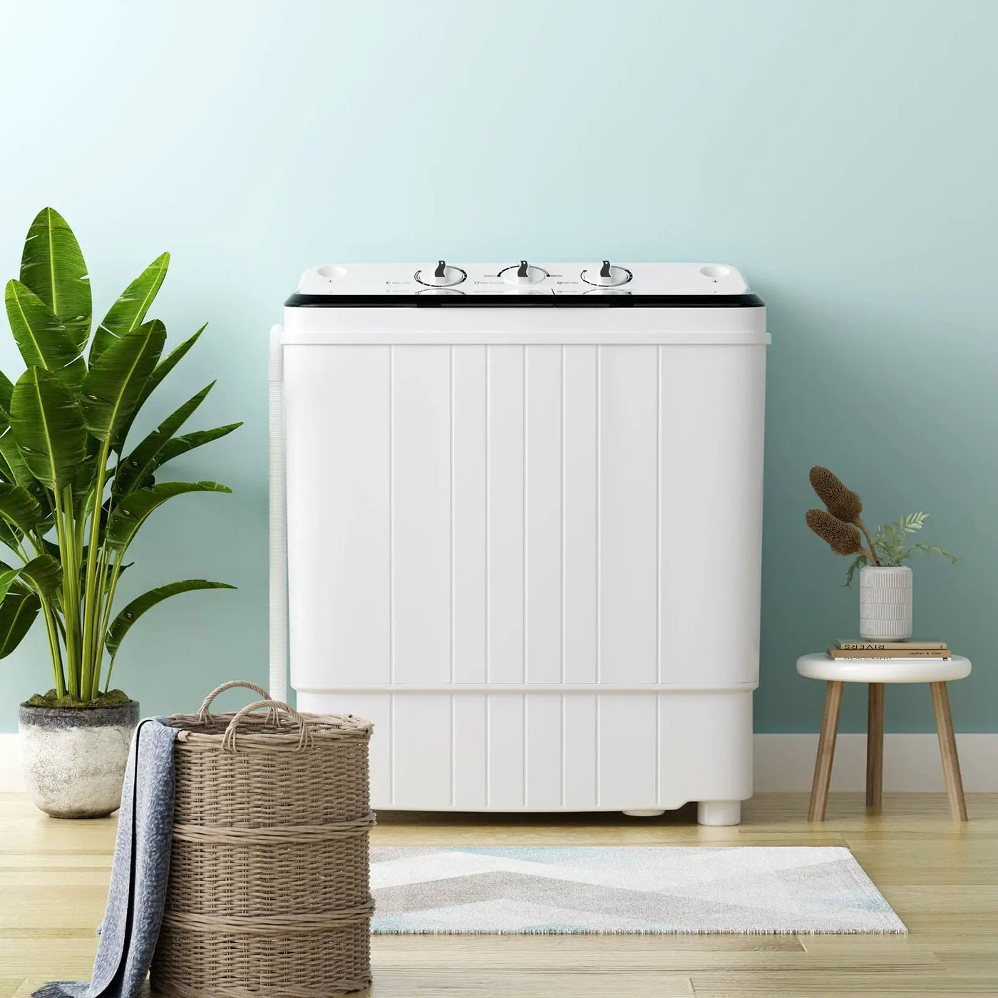 17.6 lbs Portable Washing Machine with Drain Pump by DirectDeals