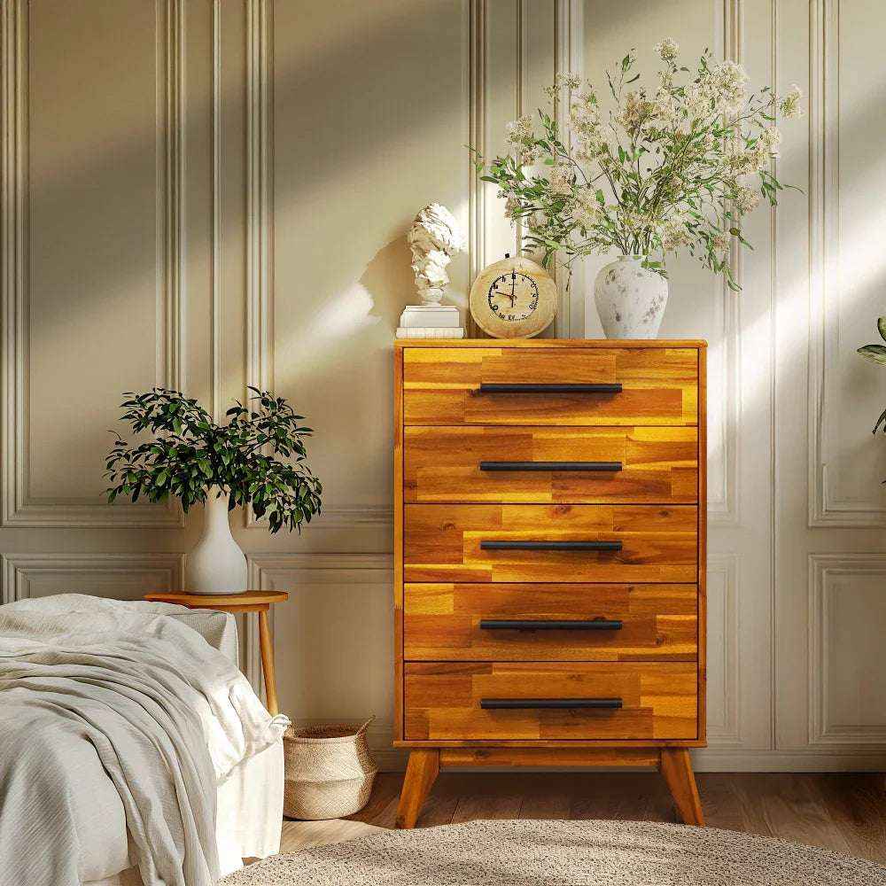 Linea Solid Wood Dresser by Megsu
