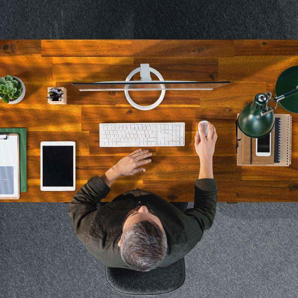Lagom 48 Inches Solid Wood Desk by Megsu