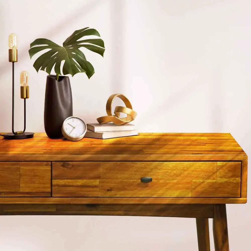 Lagom 48 Inches Solid Wood Desk by Megsu