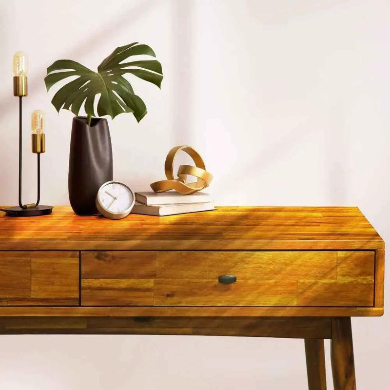 Lagom 48 Inches Solid Wood Desk by Megsu