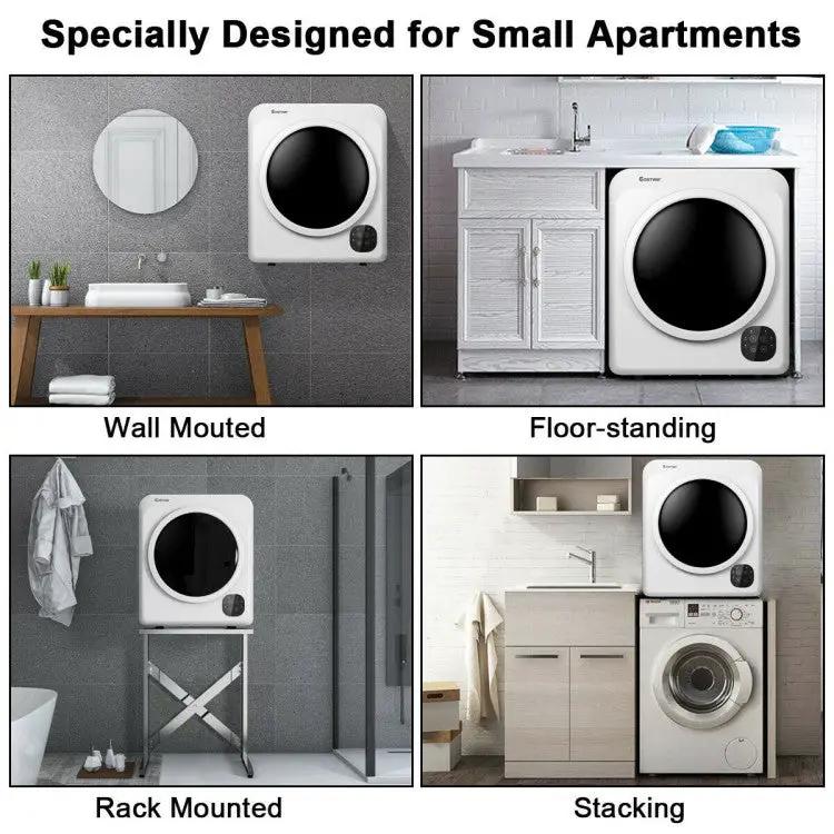 Powerful 1700W Tumble Dryer Steel Tub Fast Drying Performance by DirectDeals