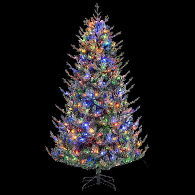 Pre-Lit Artificial Christmas Tree with Multicolored LED Lights-M by DirectDeals
