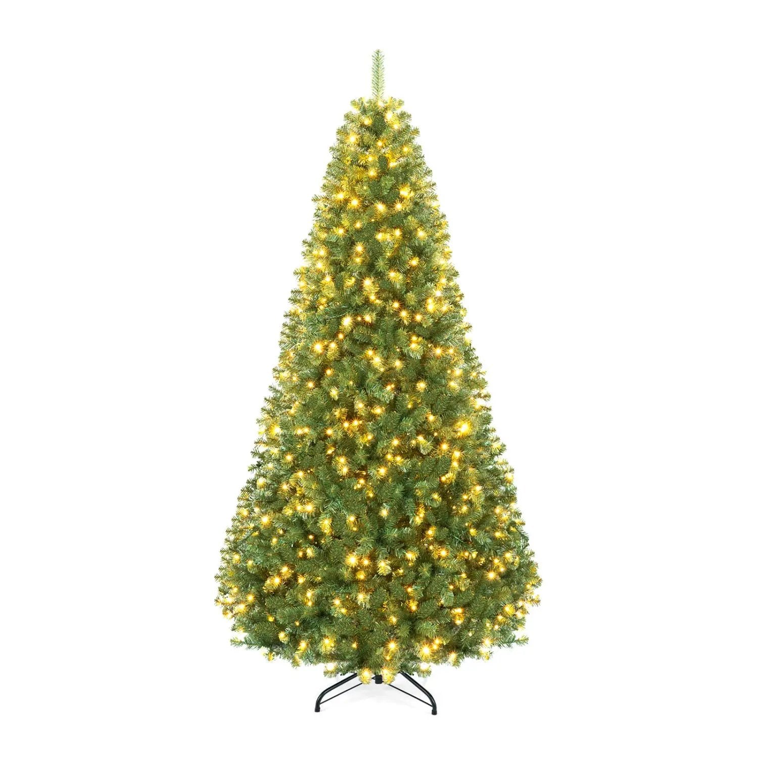 6-8 Ft Pre-Lit Artificial Christmas Tree with Remote Control by DirectDeals