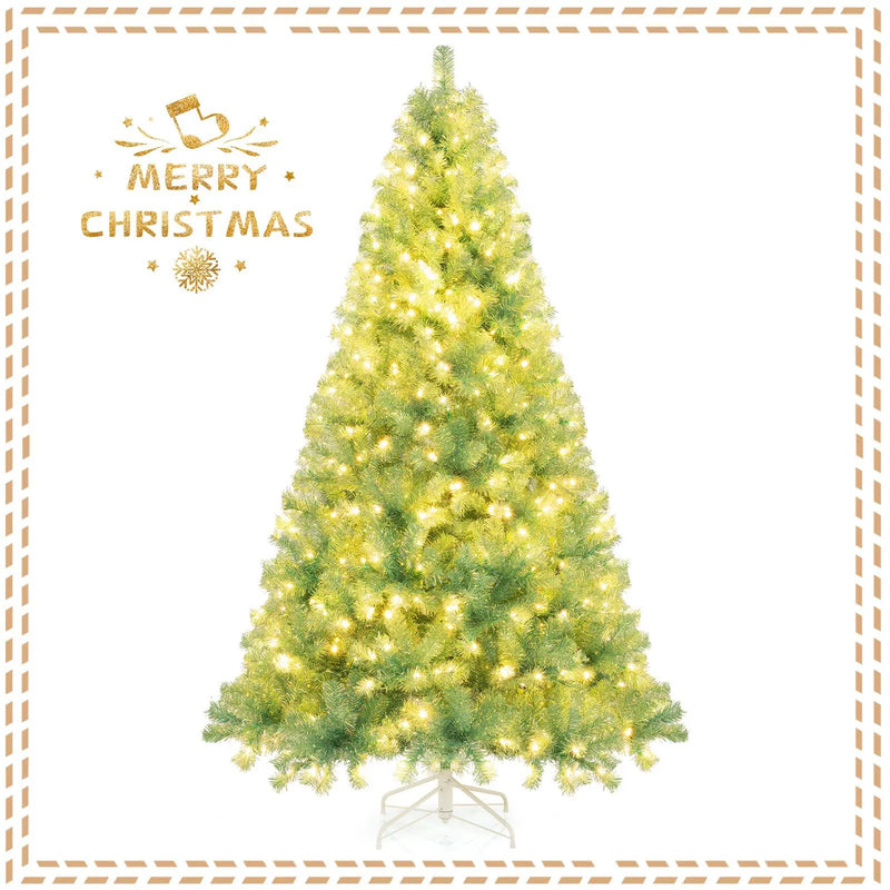 Pre-Lit Tinsel Christmas Tree Artificial Xmas Tree Home Office Party Seasonal Holiday Decoration by DirectDeals