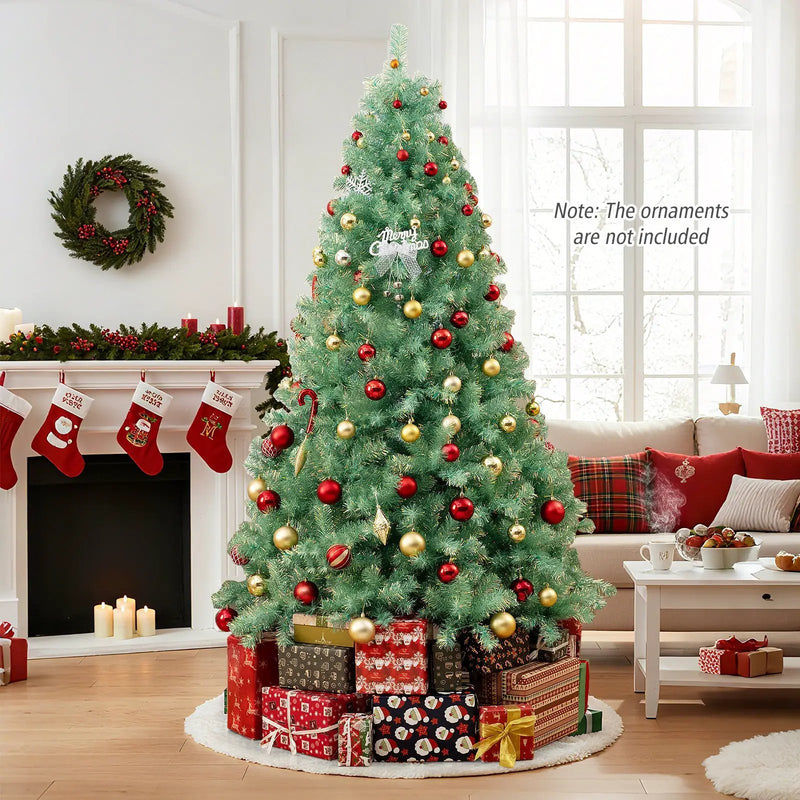 Pre-Lit Tinsel Christmas Tree Artificial Xmas Tree Home Office Party Seasonal Holiday Decoration by DirectDeals