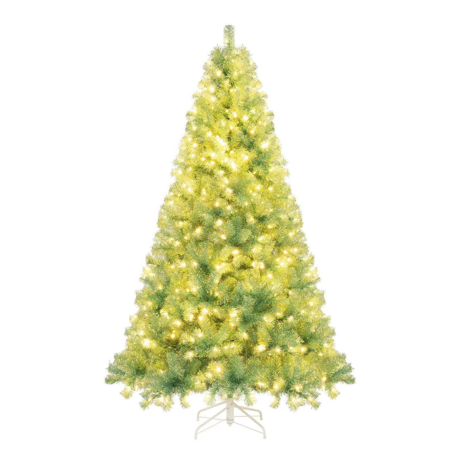 Pre-Lit Tinsel Christmas Tree Artificial Xmas Tree Home Office Party Seasonal Holiday Decoration by DirectDeals