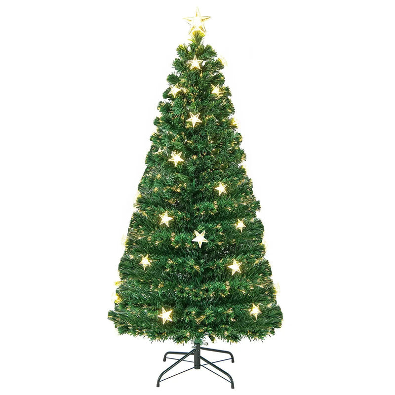 Prelit Fiber Optic Christmas Tree with Warm White Lights by DirectDeals