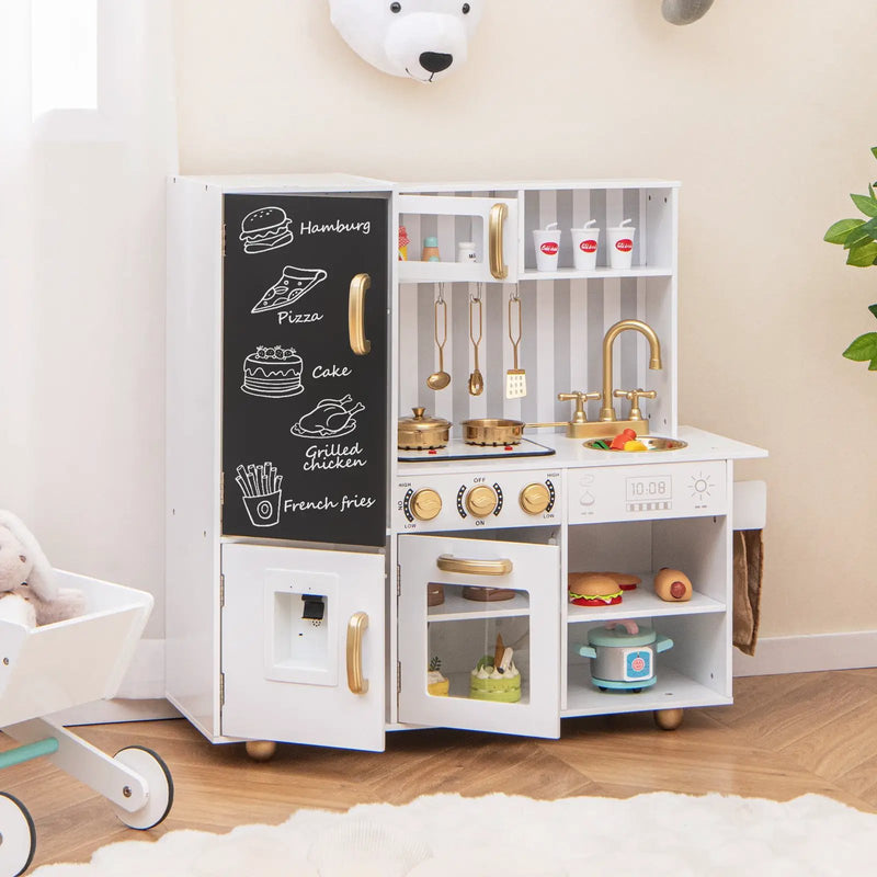 Pretend Play Kitchen for Kids with Real Sounds and Lights by DirectDeals