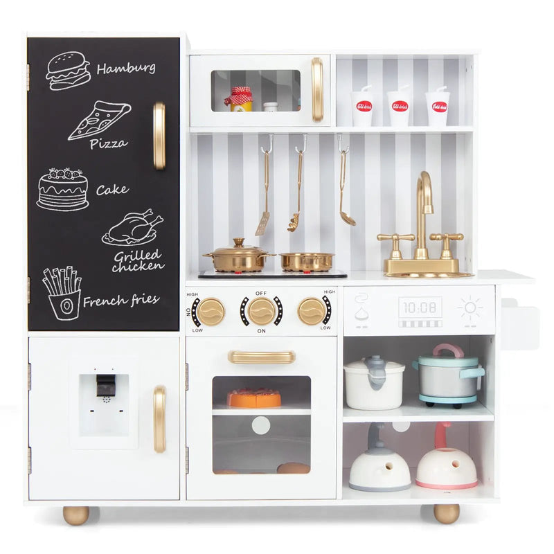Pretend Play Kitchen for Kids with Real Sounds and Lights by DirectDeals