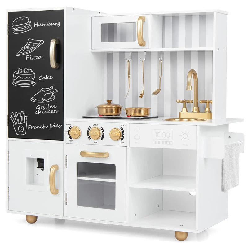 Pretend Play Kitchen for Kids with Real Sounds and Lights by DirectDeals
