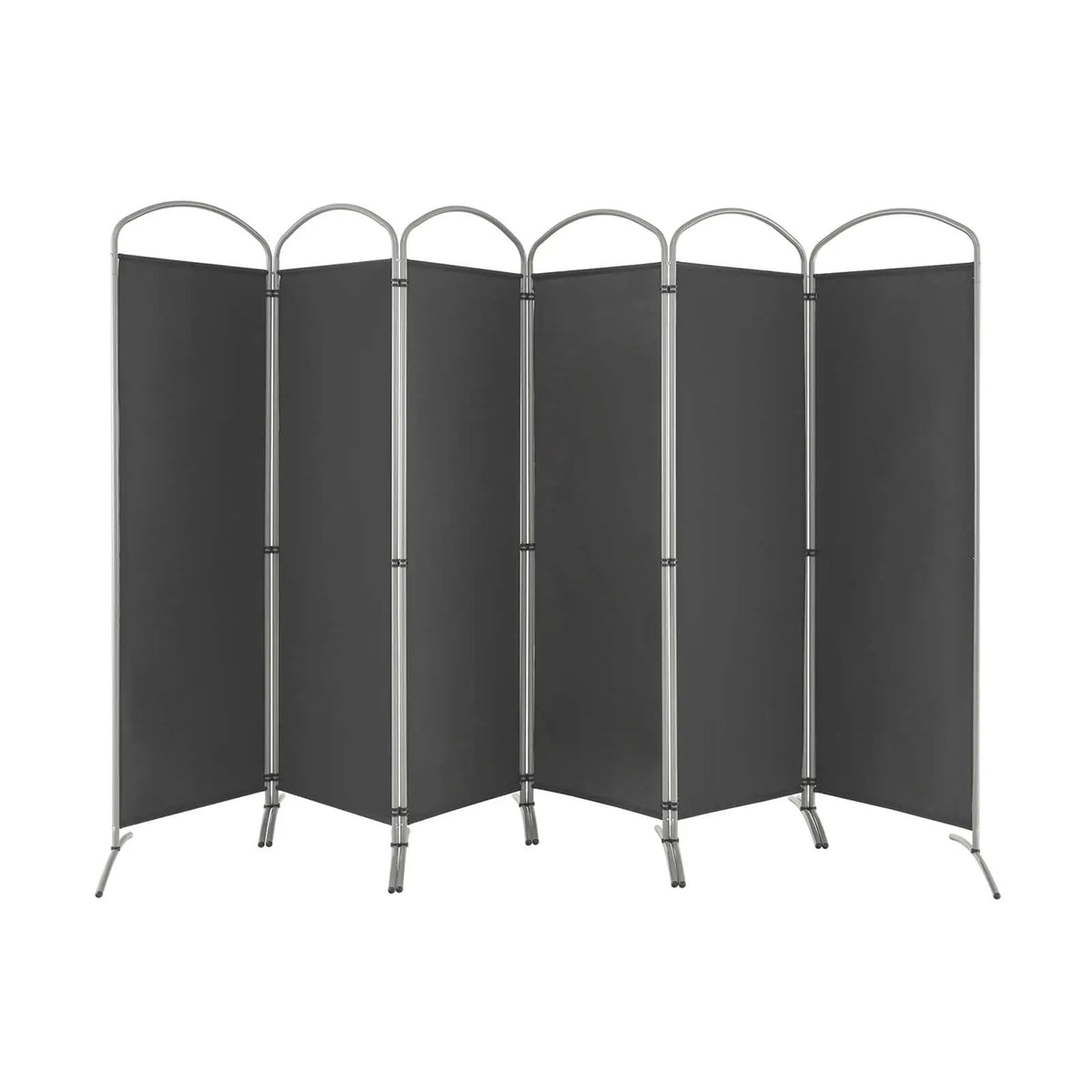 6 Feet 6-Panels Freestanding Folding Privacy Screen-White by DirectDeals