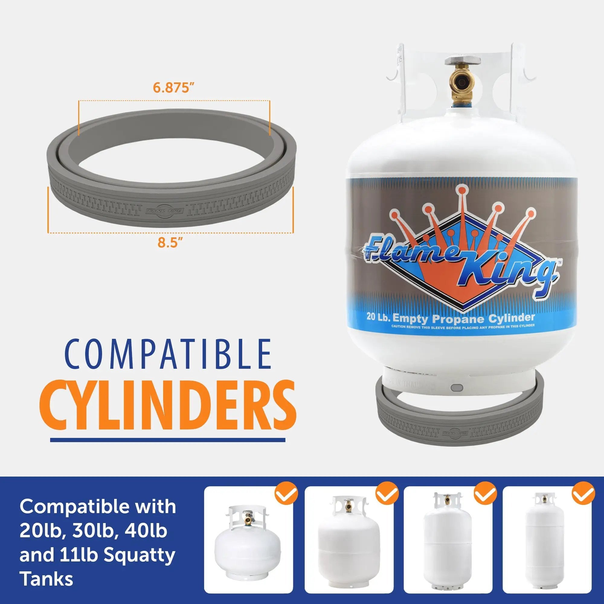 Flame King Propane Tanktire Ring Base Tank Holder by Flame King Products