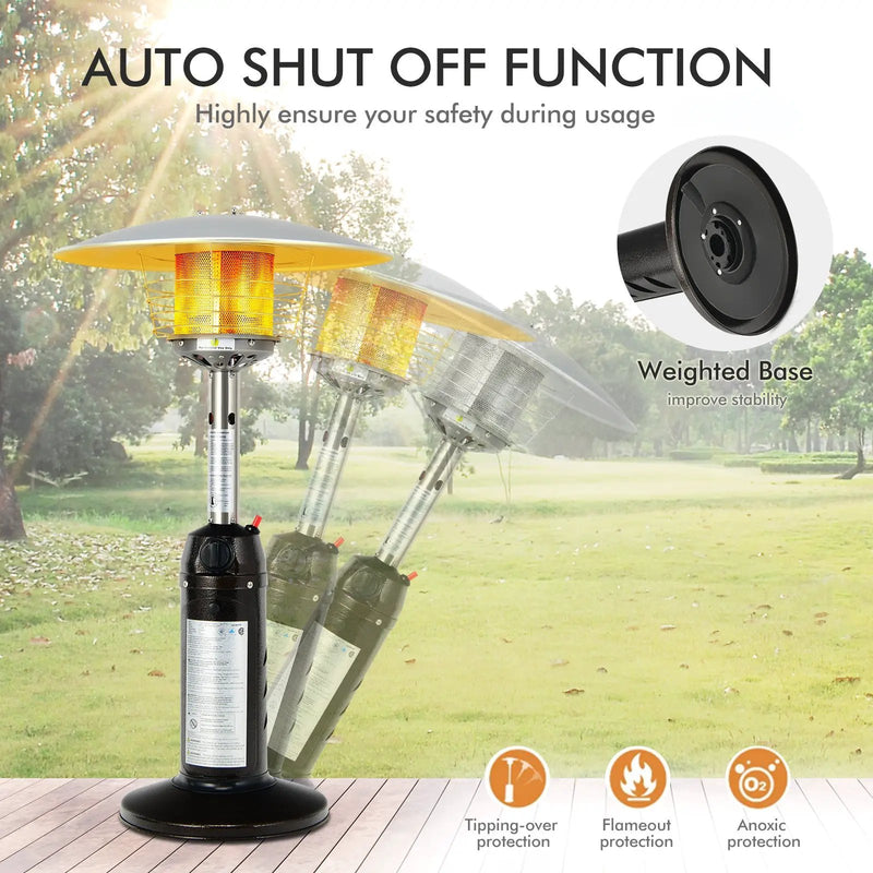 11 000 BTU Portable Tabletop Propane Patio Standing Heater by DirectDeals