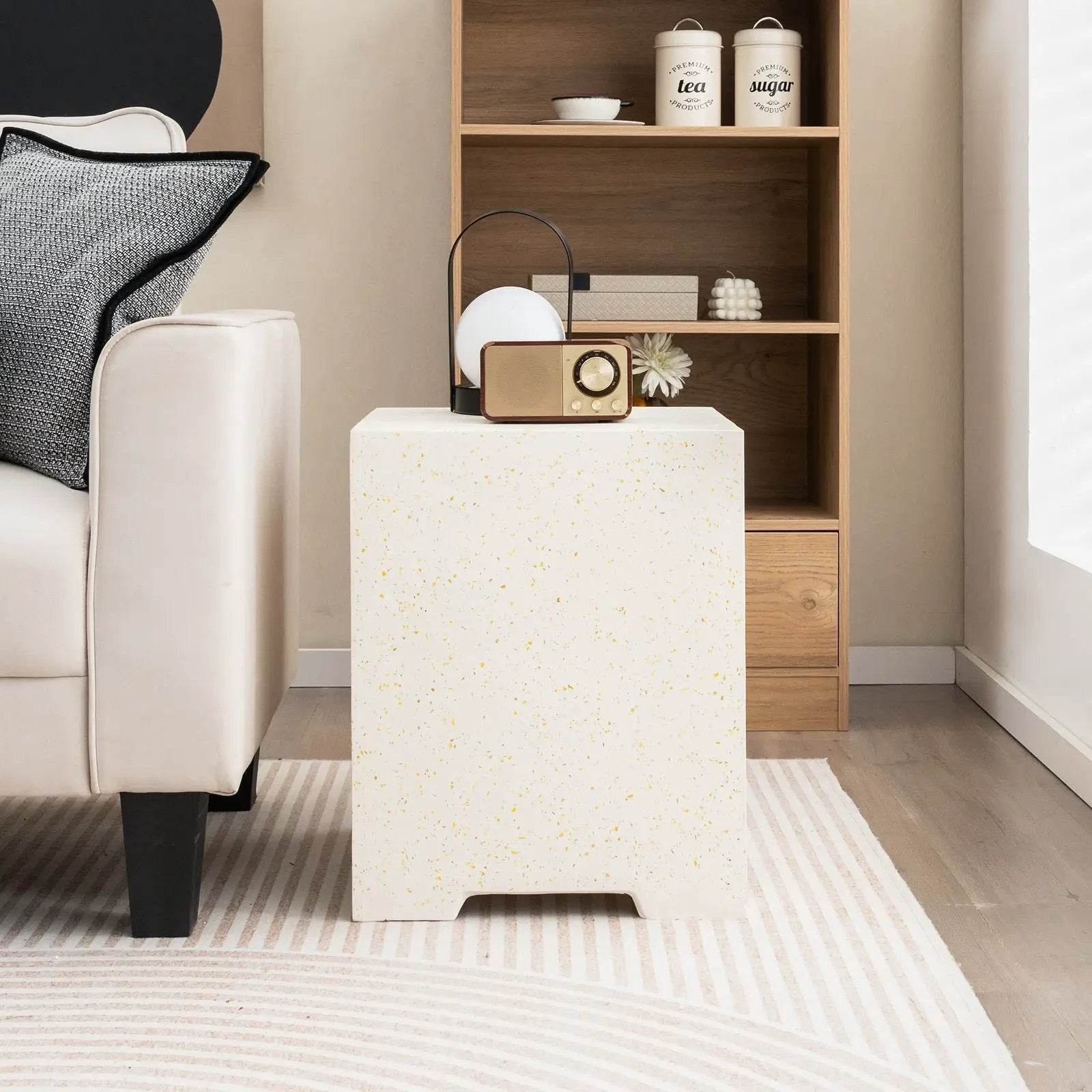 2-in-1 Gas Tank Holder Side Table with Protective Cover by DirectDeals