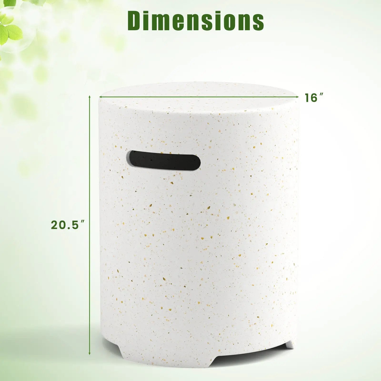 Propane Tank Cover Table with Side Handles and Protective Cover by DirectDeals