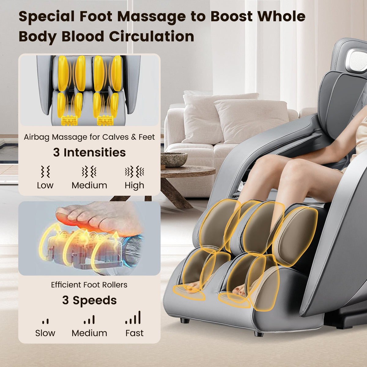 Provox 27-Comfort Full Body Massage Chair with SL Track Airbags Heating, photo 19 of 26