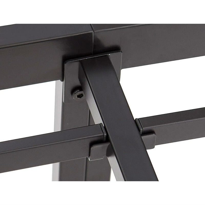 Queen size Modern Heavy Duty Black Metal Platform Bed Frame by HomePacific