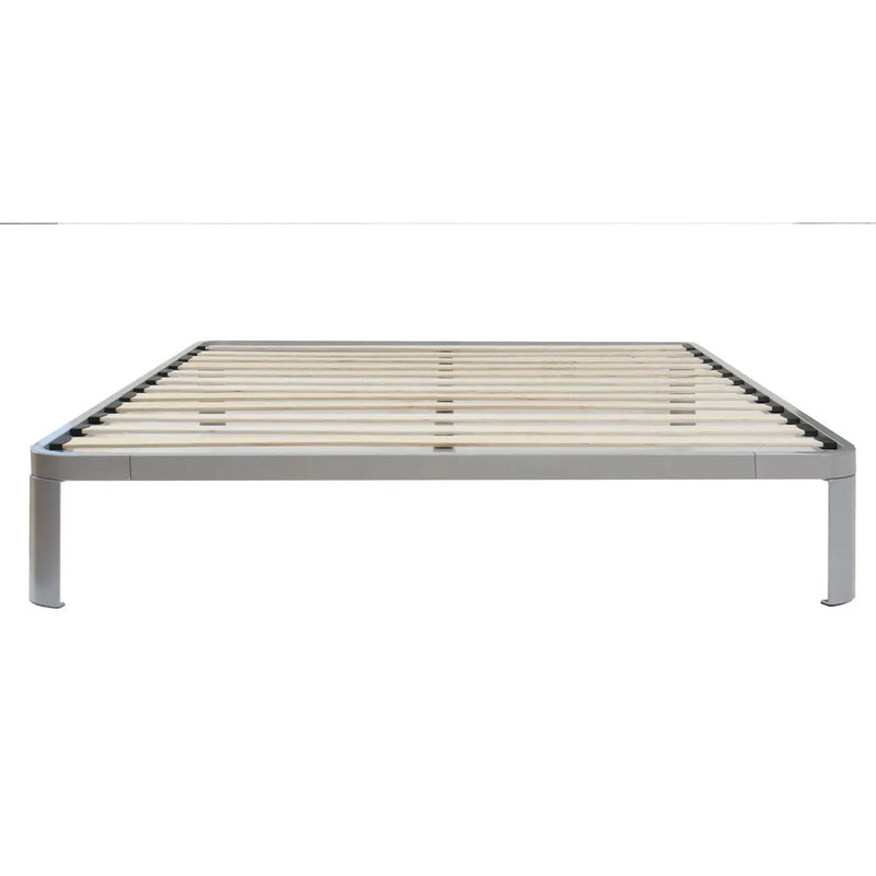 Queen size Luna Metal Platform Bed Frame with Wood Slats by HomePacific