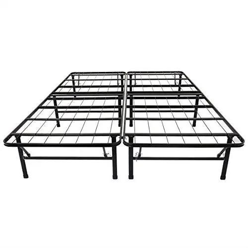 Queen size Black Metal Platform Bed Frame by HomePacific